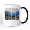 God Is Good All the Time Mountain Christian Mug, Wildflower Brushstroke Bible Verse Faith Gift